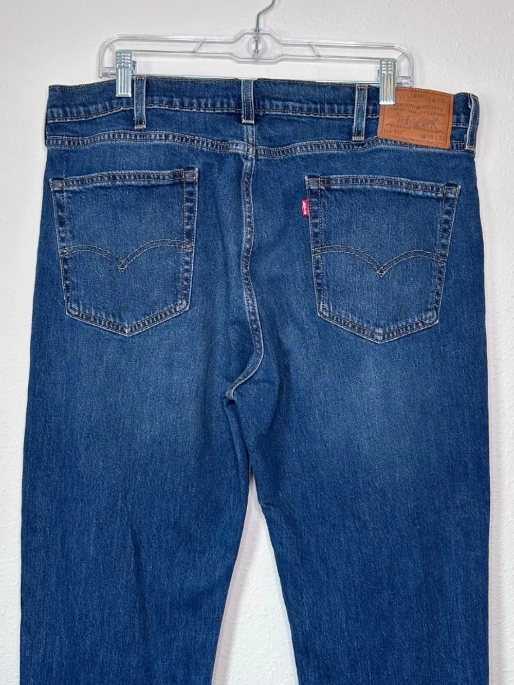 Levi's Premium 514 Straight Men's Jeans, World View-Dark Wash, 38x32